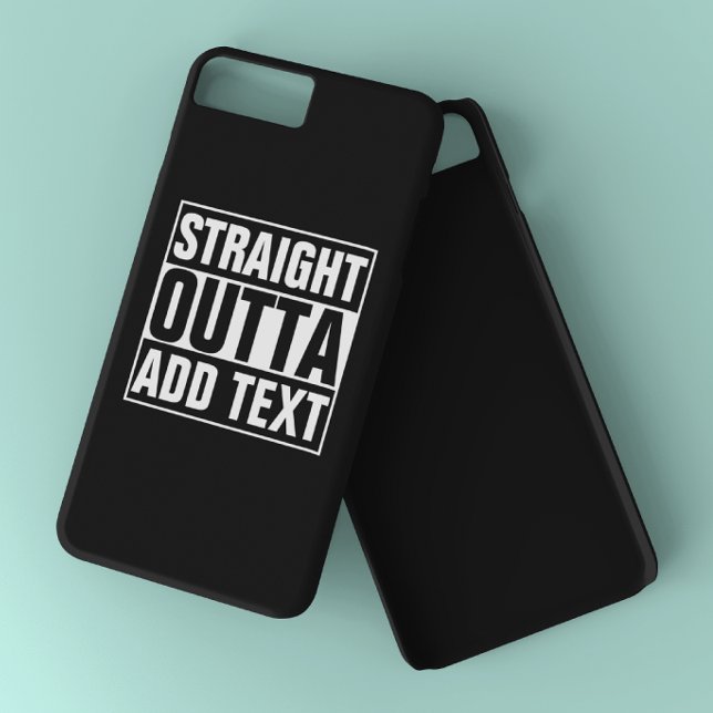 STRAIGHT OUTTA - add your text here/create own Case-Mate iPhone Case (Creator Uploaded)