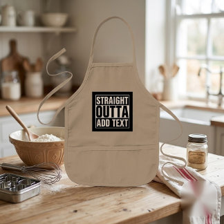STRAIGHT OUTTA - add your text here/create own Kids Apron