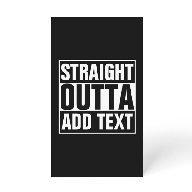 STRAIGHT OUTTA - add your text here/create own Stationery (Creator Uploaded)