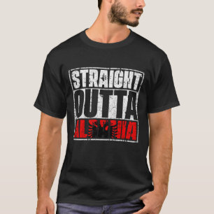 Straight Outta Albania Flag T-Shirt