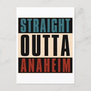 Straight Outta Anaheim California CA Postcard