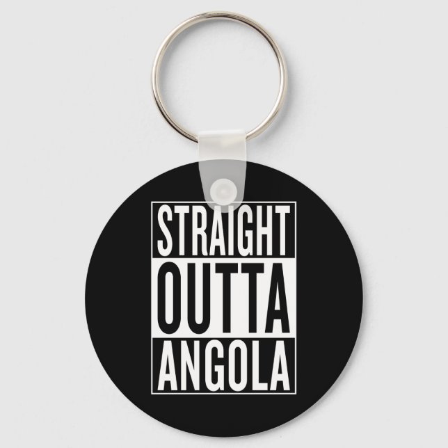 straight outta Angola Key Ring (Front)