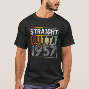 Straight Outta April 1957 Men Women Vintage 65Th B T-Shirt