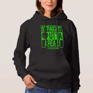 Straight Outta Area 51 UFO Alien Hoodie