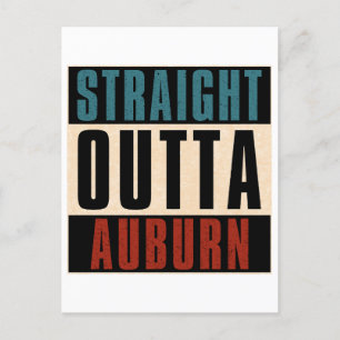 Straight Outta Auburn Washington WA Postcard
