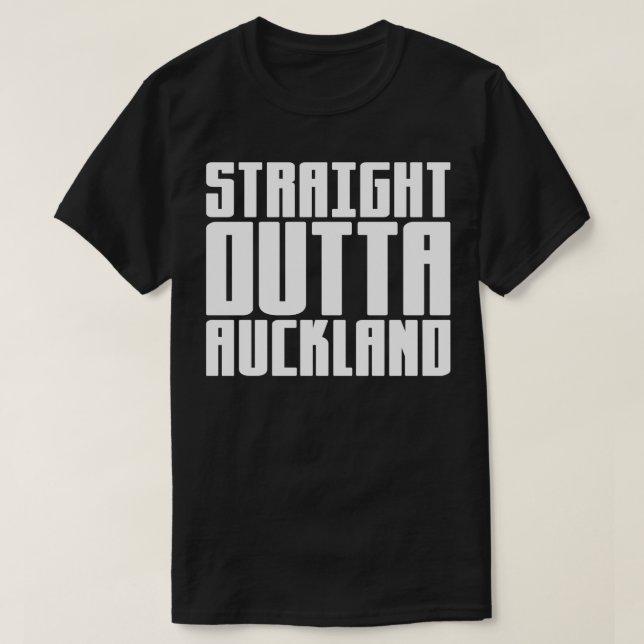 Straight Outta Auckland T-Shirt (Design Front)