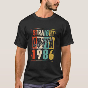 Straight Outta August 1986 Retro 36 Years Old 36th T-Shirt