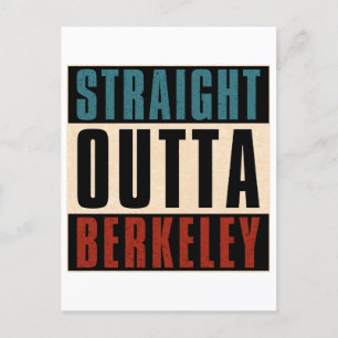 Straight Outta Berkeley California CA Postcard