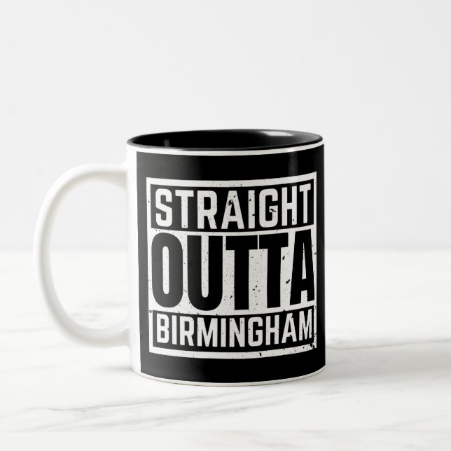 Straight Outta Birmingham Two-Tone Coffee Mug (Left)