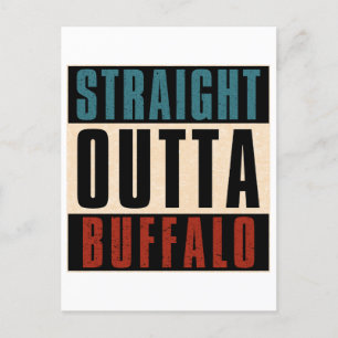 Straight Outta Buffalo New York NY Postcard
