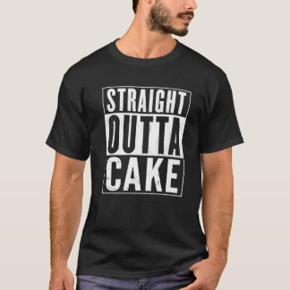 Straight Outta Cake Vintage Distressed Funny T-Shirt