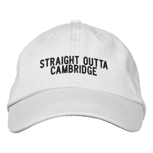 Straight Outta Cambridge Massachusetts Hat (Front)
