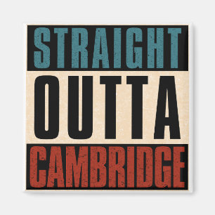 Straight Outta Cambridge Massachusetts MA Magnet