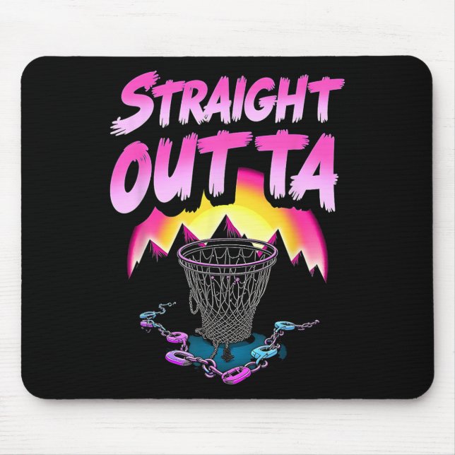 Straight Outta Chains Funny Disc Golf Player Mens  Mouse Pad (Front)