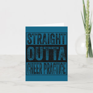Straight outta cheer practice class of 2026 card