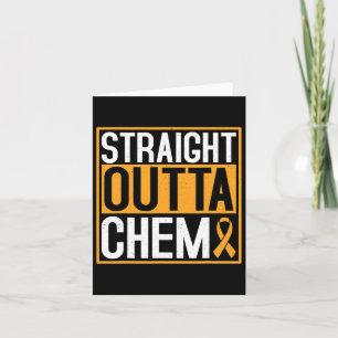 Straight Outta Chemo Childhood Cancer Awareness Card