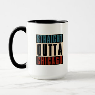 Straight Outta Chicago Illinois IL USA Mug