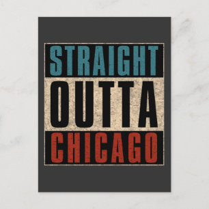 Straight Outta Chicago Illinois IL USA Postcard