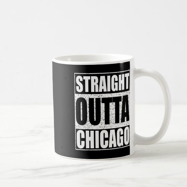 Straight Outta Chicago Illinois State  Coffee Mug (Right)