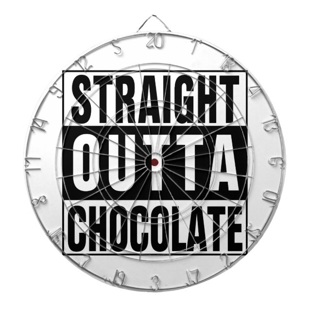 Straight Outta Chocolate Dartboard (Front)