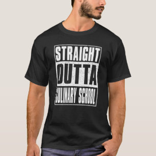 Straight Outta Culinary School Kids Girls Boys Gra T-Shirt