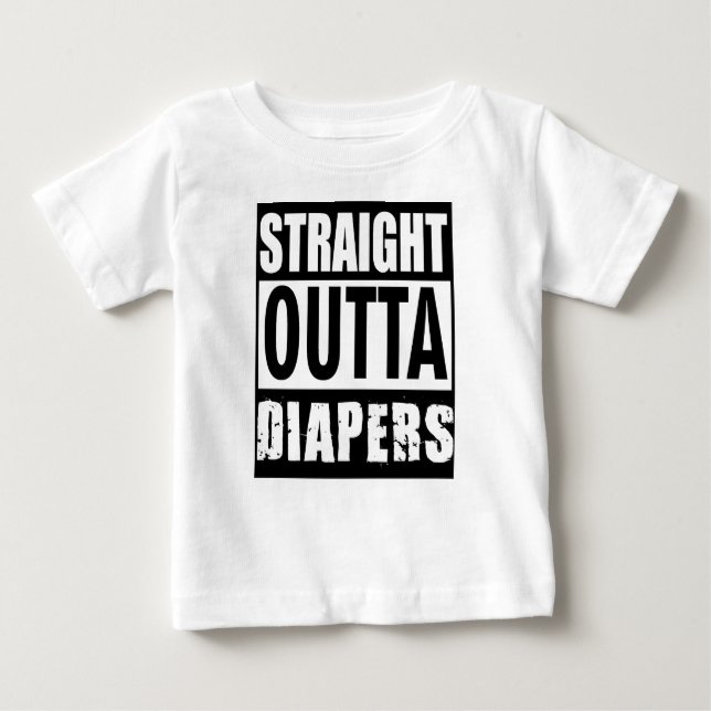 Straight Outta Diapers, Toddler Tee (Front)