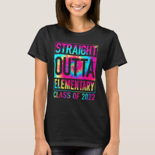 Straight Outta Elementary Great Graduation Tie D T-Shirt