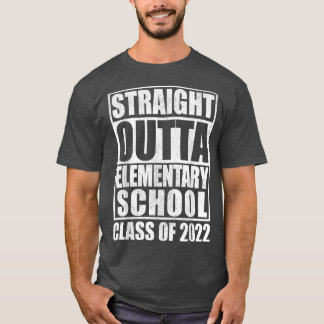 Straight Outta Elementary Shirts, Boys Kids 2022 G T-Shirt