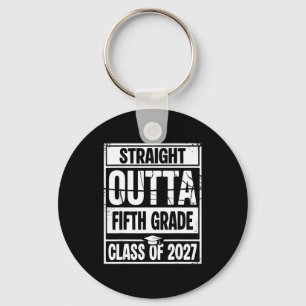 Straight outta fifth grade graduation class of key ring