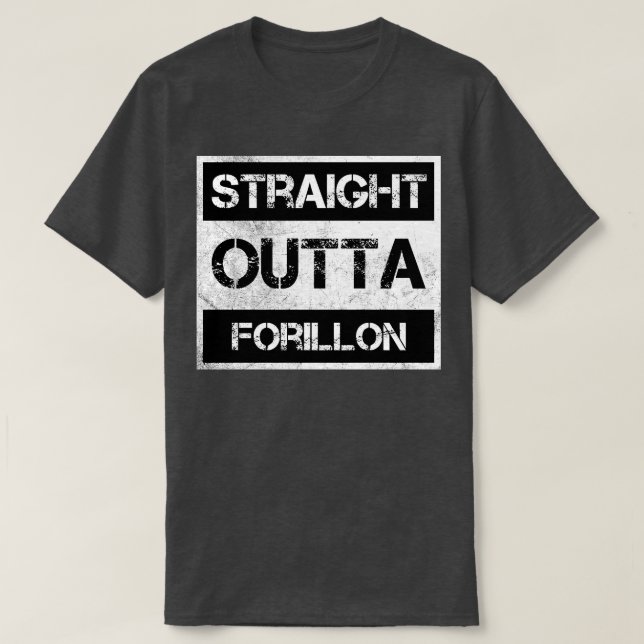 Straight Outta Forillon National Park Canada Vinta T-Shirt (Design Front)