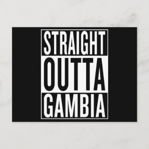 straight outta Gambia Postcard