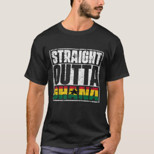 Straight Outta Ghana Flag T-Shirt
