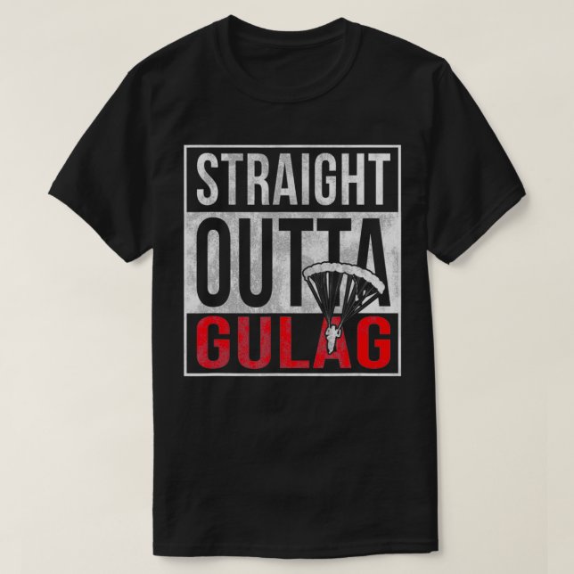 Straight Outta Gulag Gaming  T-Shirt (Design Front)