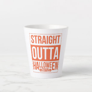 Straight Outta Halloween Town Latte Mug