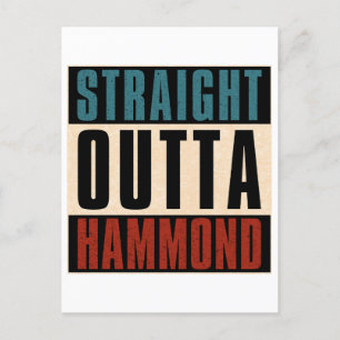 Straight Outta Hammond Indiana IN Postcard