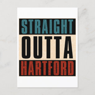 Straight Outta Hartford Connecticut CT Postcard