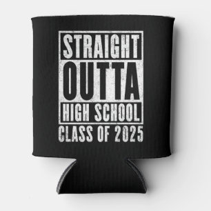 Straight Outta High School 2025 (Distressed) Can Cooler