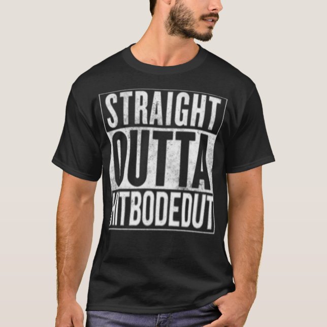 Straight Outta Hitbodedut Breslov Uman Rosh T-Shirt (Front)