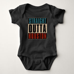 Straight Outta Houston Texas TX USA Baby Bodysuit