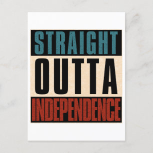Straight Outta Independence Missouri MO Postcard