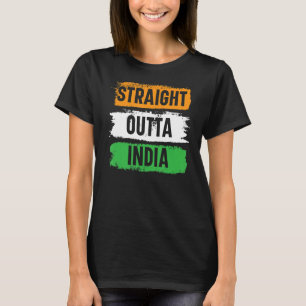 Straight Outta India Happy Republic Day Indian 1 T-Shirt