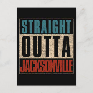 Straight Outta Jacksonville Florida FL USA Holiday Postcard
