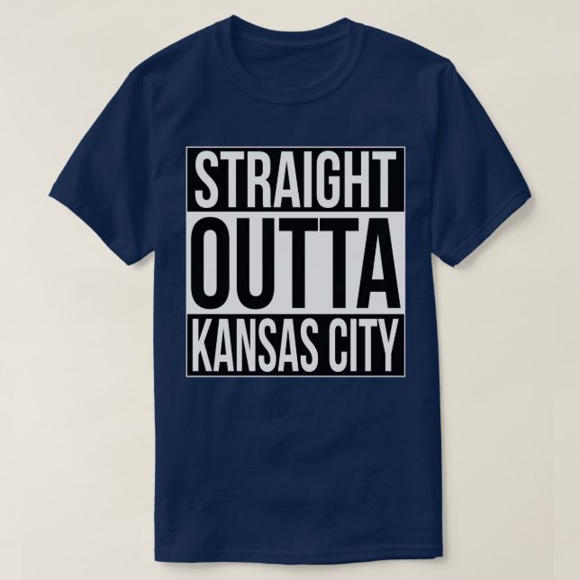 Straight Outta Kansas City T-Shirt (Design Front)