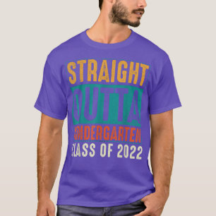 Straight Outta Kindergarten Class Of 2022 Graduati T-Shirt