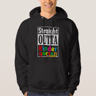 Straight Outta Kindergarten Pencil Graduation Hoodie
