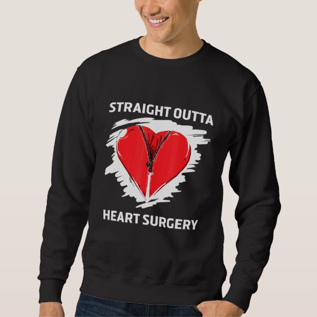 Straight Outta Knee Surgery Retro Get Well  4 Sweatshirt (Front)