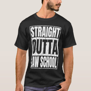 Straight Outta Law School Graduation Kids Boys Gir T-Shirt