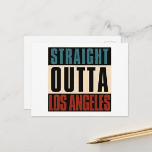 Straight Outta Los Angeles California CA USA Postcard
