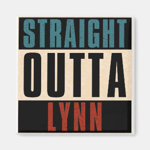 Straight Outta Lynn Massachusetts MA Magnet