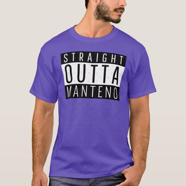 Straight Outta Manteno Illinois Manteno IL T-Shirt (Front)